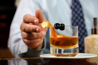 Oak Fashioned Cocktail Garnish